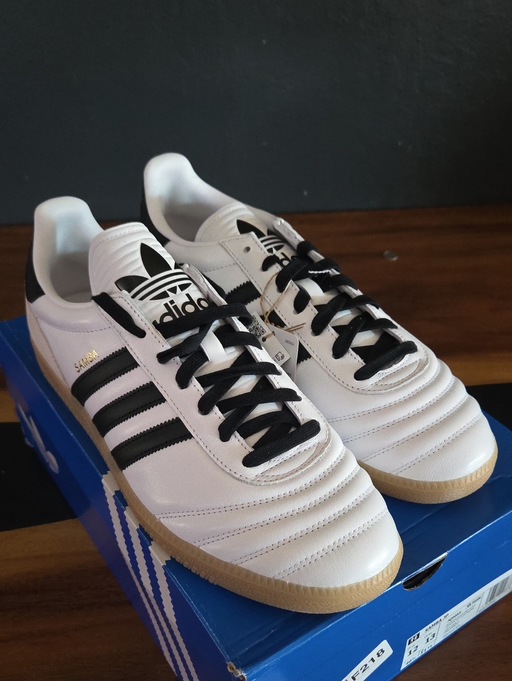 Adidas Samba JP White/Black Men's Sneaker Size 12 New With Tags & Box - Picture 3 of 8